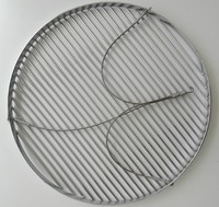 Grille suspendue pour barbecue Grille de gril à charbon de bois trépied portable Grille de gril suspendue réglable en hauteur pour l'extérieur