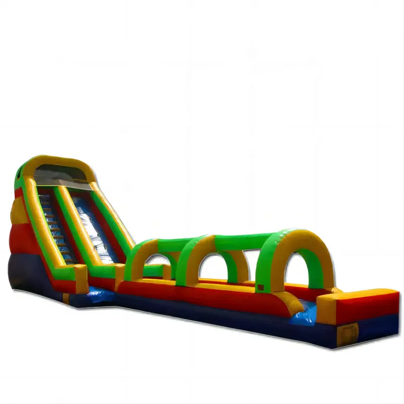 wet or dry cheap giant inflatable water slide for adult long slip