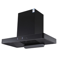 Hotte aspirante murale en acier inoxydable de 90 cm avec ventilation, extracteur d'air de cuisine électrique à commande vocale, pour usage domestique et hôtelier, classe énergétique