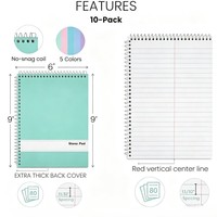 Cuadernos Espiral Pastel Surtidos Personalizados, 80gsm, Sin Madera, para Dibujo, Oficina, Estudio, Toma de Notas Diarias, Escuela, Hogar