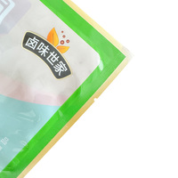 Sacs d'emballage alimentaire personnalisés imprimés, scellés sur 3 côtés, en PA/PE, avec fenêtre transparente, thermoscellables, de qualité alimentaire, pour snacks, salades, cornichons, pattes de poulet