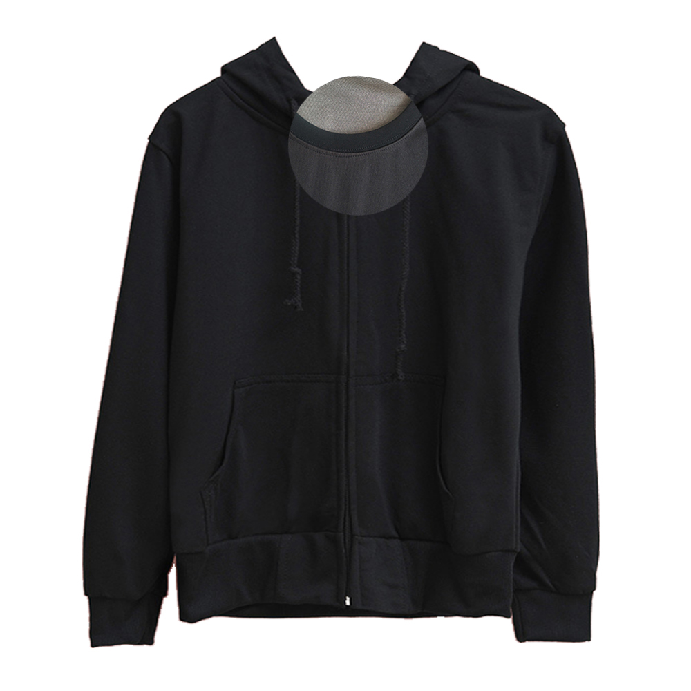 zipper black