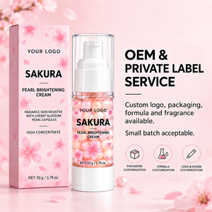 Crème éclaircissante Sakura Pearl, éclaircit la peau terne et irrégulière, nourrit la peau sèche et rugueuse, texture légère, convient à plusieurs zones. - Product Image 4