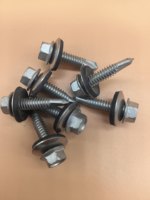 Vis autoperceuses hexagonales en acier inoxydable 410, M4.2, M5.5, M6.3, à tête hexagonale et bride