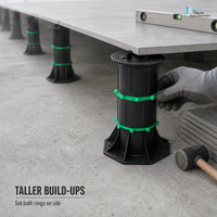 Accessoire de sol à installation rapide et facile pour hôtels, appartements, aménagements extérieurs – Socle universel auto-nivelant en plastique 2026