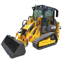 Chargeuse compacte sur chenilles JieLi 4x4 articulée avec système de fixation rapide, moteur 13,5 CV PLC et roulements Changjiang