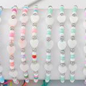 Elastici per capelli Z con perline, design a forma di cuore, multicolore, elastici, confezione da 2400 pezzi, per donne e ragazze, accessori. - Product Image 5