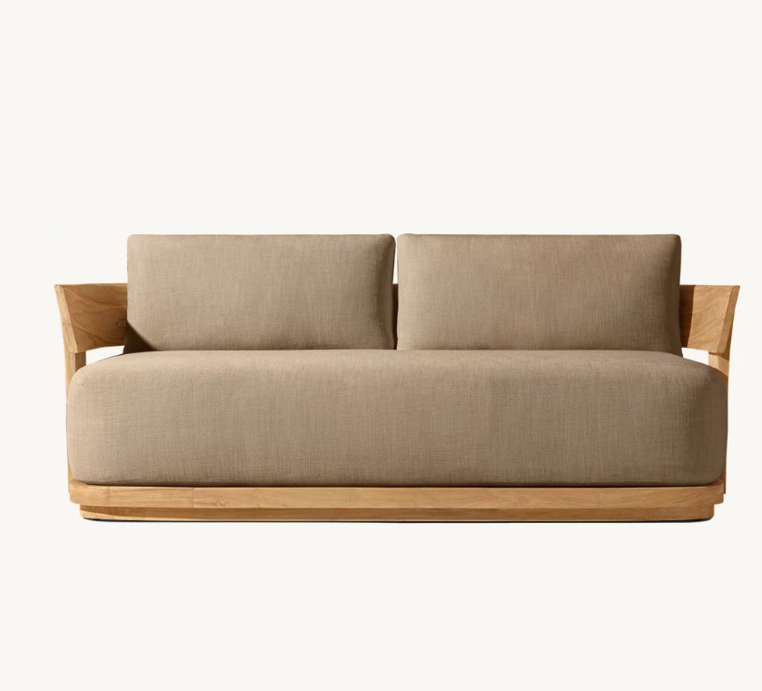 High Quality Patio Furniture Sofa Set Garden Lounge Sofa Teak Solaro Teak Sofa