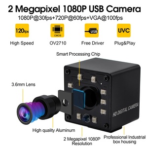 Telecamera per Videoconferenze ELP USB2.0 2MP 30fps con Visione Notturna Full HD Webcam per Sorveglianza Industriale UVC con Certificazione CE FCC - Product Image 4