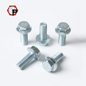 Produttore di elementi di fissaggio DIN6921 M5-M20 in acciaio al carbonio placcato zinco grado 4.8/8.8/10.9/12.9 bulloni della flangia della testa esagonale - Product Image 1
