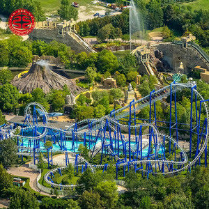 Montaña Rusa <span class=keywords><strong>de</strong></span> <span class=keywords><strong>Parque</strong></span> <span class=keywords><strong>de</strong></span> <span class=keywords><strong>Atracciones</strong></span>, Fabricada en China, con Rieles y Estructura Circular Realista - Product Image 4