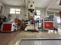 Machine Automatique de Fabrication de Barquettes, Plats et Boîtes Alimentaires en Feuille d'Aluminium pour Emballage et Plats à Emporter