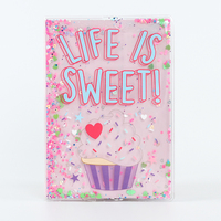 Cahier de couverture liquide de nouveau design, cahier liquide pour cadeau