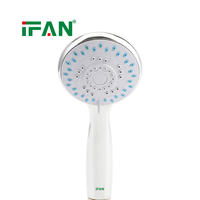Douche à main pulvérisatrice douce polie IFAN 1/2" x 1,5 m en plastique – Accessoires de salle de bain pour hôtels et villas – Ensemble de douche