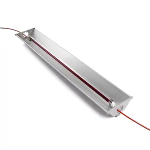 A Set Of High Quality Aluminum Lampshade And Square Ceramic Head Ruby Tube