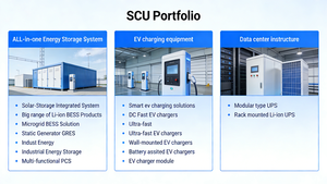 Cargador Rápido de CC para Vehículos Eléctricos SCU con Sistema Solar Fotovoltaico + Batería de Litio + Estación de <span class=keywords><strong>Carga</strong></span> para Vehículos Eléctricos, Punto de <span class=keywords><strong>Carga</strong></span> de Energía Renovable - Product Image 3