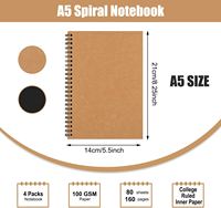 Promotion école écologique personnalisé votre propre conception cahier à spirale avec stylo