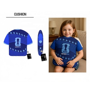 Cojín con Forma de Camiseta de la Copa <span class=keywords><strong>Mundial</strong></span> <span class=keywords><strong>FIFA</strong></span> 2026, Azul con Estrellas y Rayas, Suave y Acogedor para Sofá, Cojín Decorativo para Fanáticos del Fútbol - Product Image 1