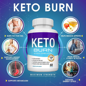 Aura Keto Burn 1200 Mg, Extracto de Té Verde de Marca Privada, Cápsulas para Apoyar la Pérdida de Peso, Supresor del Apetito, Pastillas Adelgazantes - Product Image 5