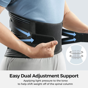 Soporte lumbar médico 6 estancias transpirable antideslizante soporte de cintura Lumbar espalda Brace superventas personalizado para hombres y mujeres - Product Image 6