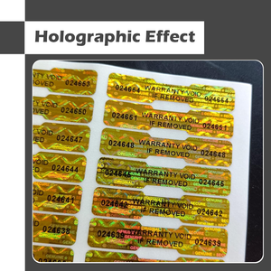 Etiquetas de Seguridad con Holograma de Alta Seguridad, Personalizadas, con Garantía, Tipo Panal de Abeja, Sello de Garantía Anulado, Etiquetas de Seguridad Tipo Panal de Abeja - Product Image 3