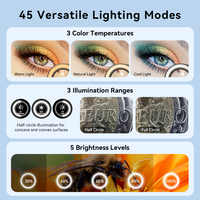 Objectif de photographie pour téléphone portable pour la plupart des smartphones APEXEL Objectif macro universel professionnel HD 10-20X avec zoom et lumière d'appoint