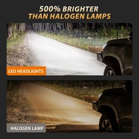 Ampoules de phare LED R12 CSP 12V 120W 15000LM 6000K Blanc pour rénovation et mise à niveau des phares de voiture