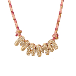 <span class=keywords><strong>Collana</strong></span> con Ciondolo MAMA LOVE MOM in Corda Rosa Intrecciata con Strass per San Valentino e <span class=keywords><strong>Festa</strong></span> <span class=keywords><strong>della</strong></span> <span class=keywords><strong>Mamma</strong></span> - Product Image 6