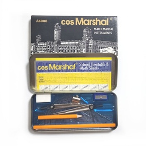 Ensemble de géométrie rectangulaire en métal noir de haute qualité Surwin, 13 pièces, ensembles mathématiques complets et précis pour les élèves - Product Image 2