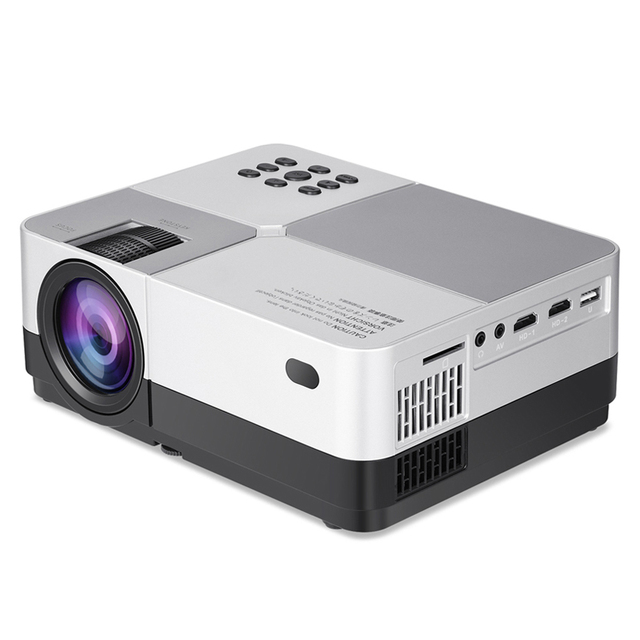 Portable Pocket-Sized 720P HD 1080P 4K Ready LCD Projector Built-in Speakers 200 Lumens LED Smart Features Chrome Cast 50000