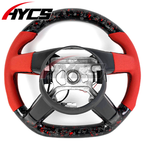 Volant Sport LED RPM en Fibre de Carbone Forgée Sur Mesure pour Chrysler 300 300c 300srt SRT8 <span class=keywords><strong>Dodge</strong></span> <span class=keywords><strong>Charger</strong></span> Challenger 2005-2008 - Product Image 6