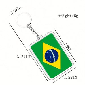 Porte-clés personnalisé en gros du Brésil, en acrylique, imprimé UV double face, fabrication exquise - Product Image 2