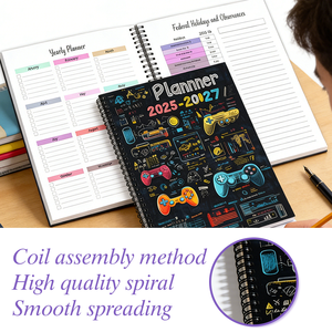 Agenda Personalizzabile con Piccolo MOQ 2025-2027, Planner Esecutivo con Copertina Rigida e <span class=keywords><strong>Spirale</strong></span>, Diario per Obiettivi per Scuola e Ufficio - Product Image 6