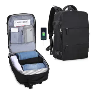 Yuhong Black Backpack For Women Men Travel Bag Waterproof Gym Hiking Backpack College Laptop Backpack For School Travel