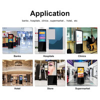 55-дюймовый рекламный LCD-дисплей на Android с напольной стойкой, настраиваемые объявления и мультимедийный контент, рекламный автомат