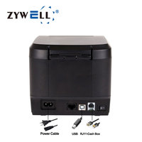 Impresora de Recibos Zywell de 80 mm para POS Android e iOS, Modelo ZY908, Impresión Rápida, Cortador Automático, Impresora Térmica de Facturas