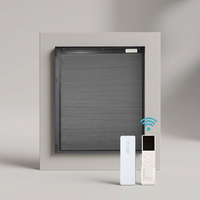 Stores alvéolaires cellulaires sans fil motorisés intelligents occultants et étanches pour fenêtre de chambre, pour l'intimité et la blocage de la lumière