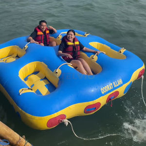 Bateau Gonflable de Traction Aquatique de Qualité Supérieure pour Sports Nautiques, Modèles Flying Crazy <span class=keywords><strong>Ski</strong></span>, Disco Boat et Sofa Boat, avec Pompe - Product Image 4