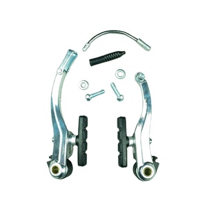 Kit de frein V-brake en alliage d'aluminium avec patins en caoutchouc rainurés et gaine de câble pour <span class=keywords><strong>VTT</strong></span> - Product Image 1
