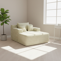 Canapé-lit modulaire pliable portable avec revêtement en tissu durable, design moderne, garnissage en éponge haute résilience pour salon
