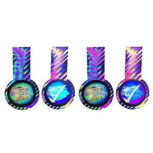 Bestseller Maßgefertigte Selbstklebende Vinyl-Helm-Aufkleber Wasserdichte Fahrrad-Hologramm-Etiketten Ähnlich Flüssigkeitskondom-Augenverpackungsetiketten - Product Image 1