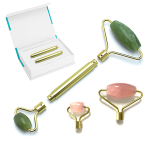 Mushang <span class=keywords><strong>amazon</strong></span> nueva productos naturales de jade cara de alta calidad de <span class=keywords><strong>cuarzo</strong></span> <span class=keywords><strong>rosa</strong></span> facial jade <span class=keywords><strong>rodillo</strong></span> para la venta - Product Image 4