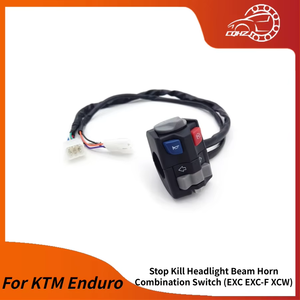 Interrupteur combiné CQHZJ pour moto tout-terrain : arrêt moteur, phare, klaxon, clignotants marche/arrêt pour <span class=keywords><strong>KTM</strong></span> Enduro EXC EXC-F XCW - Product Image 3