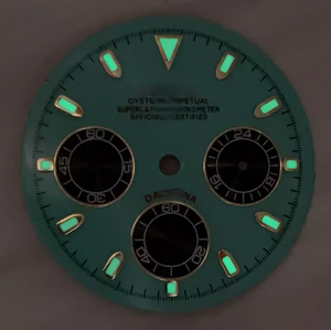 Vk63 ánh <span class=keywords><strong>s</strong></span>áng màu xanh xem quay <span class=keywords><strong>s</strong></span>ố 29.5mm màu xanh lá cây <span class=keywords><strong>s</strong></span>áng Xem quay thay thế phụ kiện phù hợp vk63 phong trào <span class=keywords><strong>S</strong></span> logo - Product Image 3