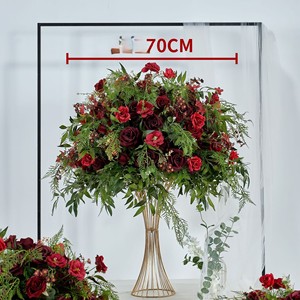Série de Noël : Boules de roses vertes, arrangements floraux pour tables de mariage, boules de fleurs pour colonnes romaines, plantes artificielles - Product Image 4