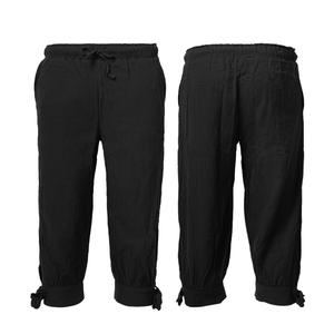 Los hombres Medieval renacimiento vikingo pantalones pirata Cosplay traje de pantalones sueltos jinete campesino náufragos traje de Bebé Pantalones - Product Image 3