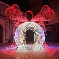 Luces Navideñas 3D en Forma de Esfera Grande, Arco de Luces, Iluminación de Calle, IP65 Impermeable, LED de PVC, Decoración de Paisajes, Centro Comercial, Ciudad, Jardín, Parque