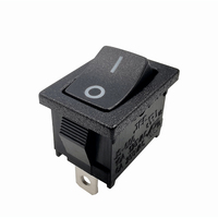 Interruptor Basculante de 2 Posiciones 10A250V16A125V con Tapa Impermeable ON-OFF 15*21mm para Equipos o Electrodomésticos