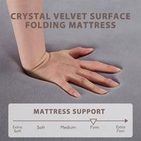 Matelas pliant pour lit d'invité portable Canapé pliant 4 "Surmatelas en mousse haute densité respirante
