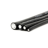 Cable de Alimentación Aéreo Cuádruple de Aluminio XLPE de 1x240mm2, 150mm, 10 Kv, Tamaño de Cable de Servicio